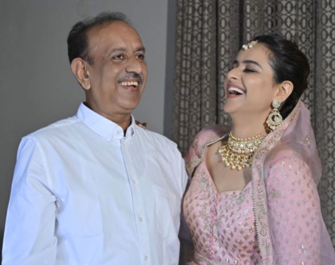 Prachi Tehlan with her father, Narendra Kumar