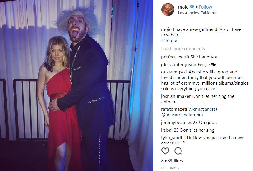 Mojo with Fergie, claims her to be his new girlfriend