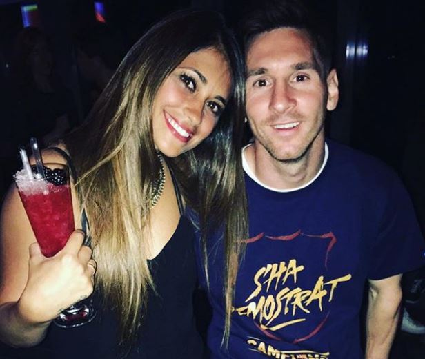 Antonella Roccuzzo and Lionel Messi