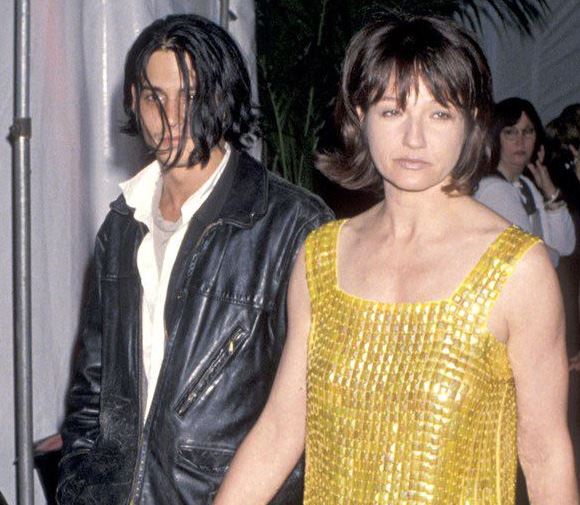 Ellen Barkin and Johnny Depp