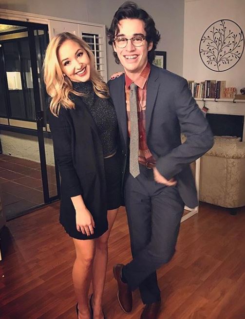 Joey with his girlfriend, Audrey Whitby