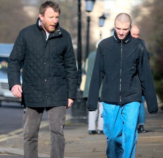 Rocco with his father, Guy Ritchie