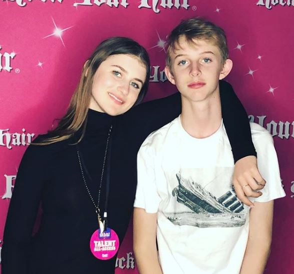 Rush with his sister, Brooke