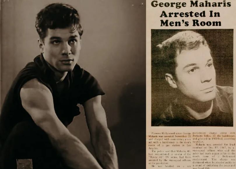 George Maharis was arrested for being gay