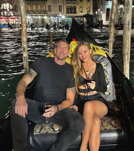 Brandon and his wife Jessica in Italy