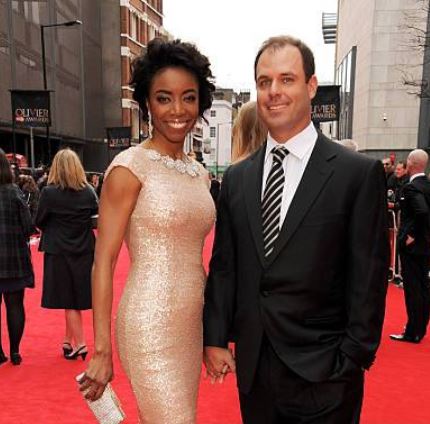 Brian Musso with his wife, Heather Headley