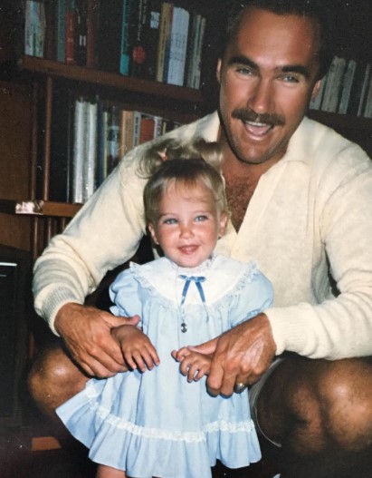 Natalie with her father